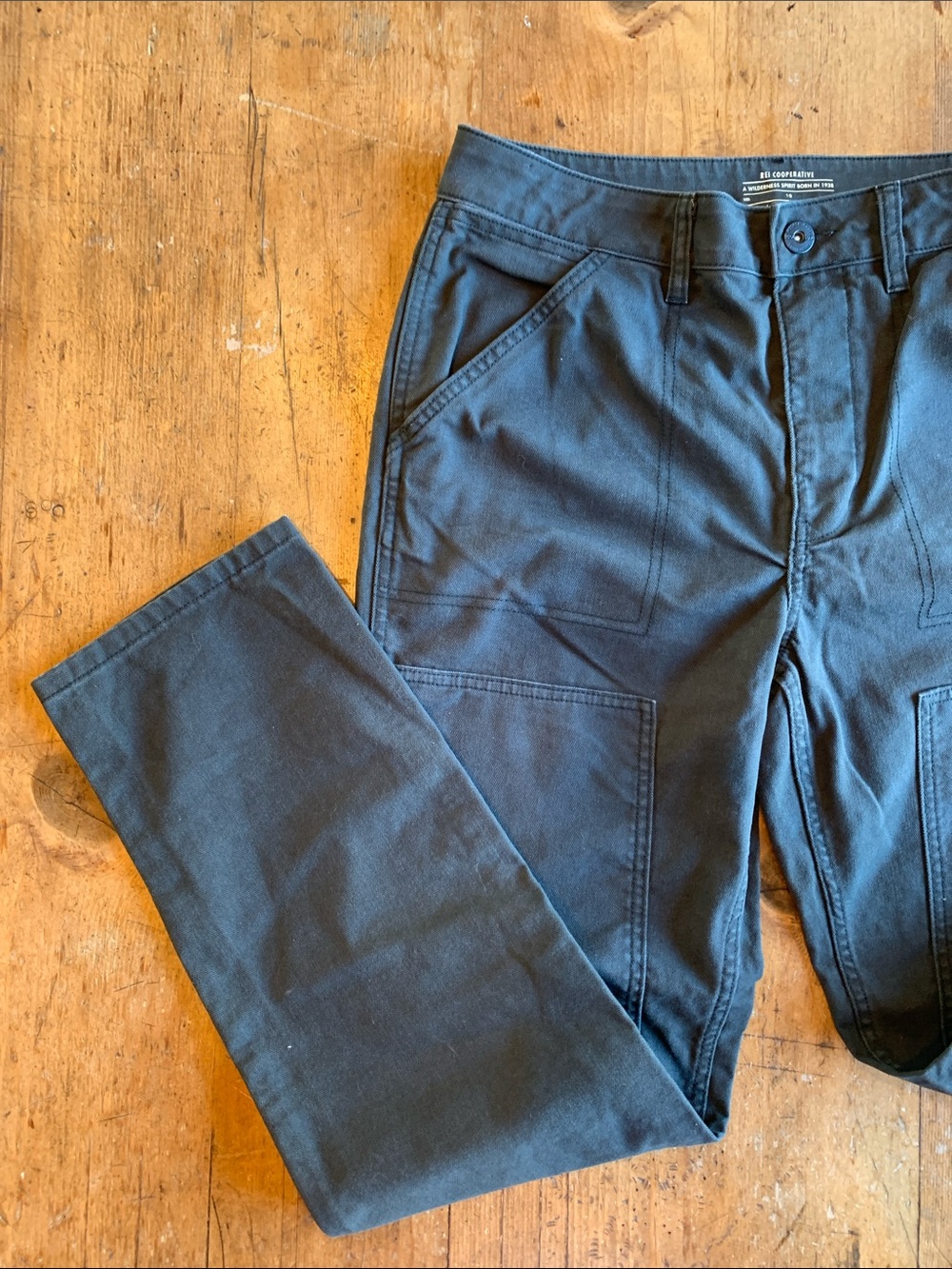 Rei Black Cargo Charcoal Gray Utility Pants - Picture 6 of 16